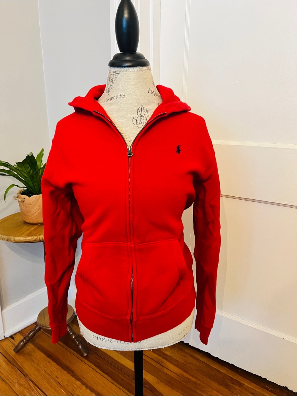Polo by Ralph Lauren Bright Red Full-Zip Hoodie